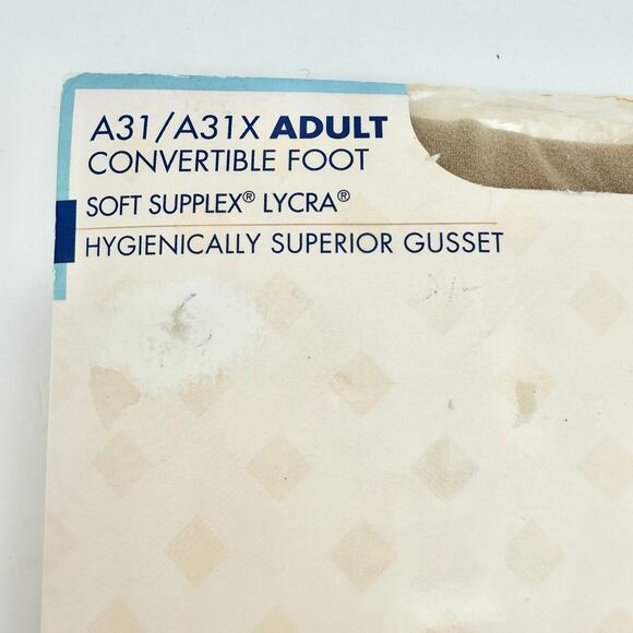 Body Wrappers Total Stetch Convertible Dance Tights Spandex BEIGE A31 SML/MED - Picture 4 of 7